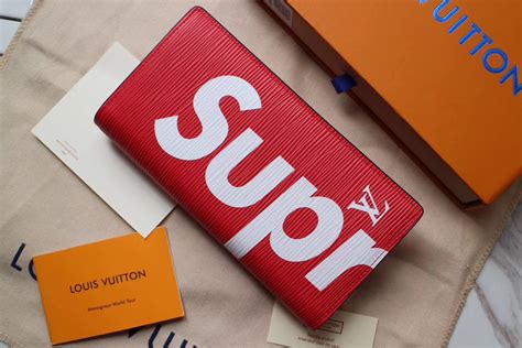 supreme x lv wallet for sale|real supreme wallet.